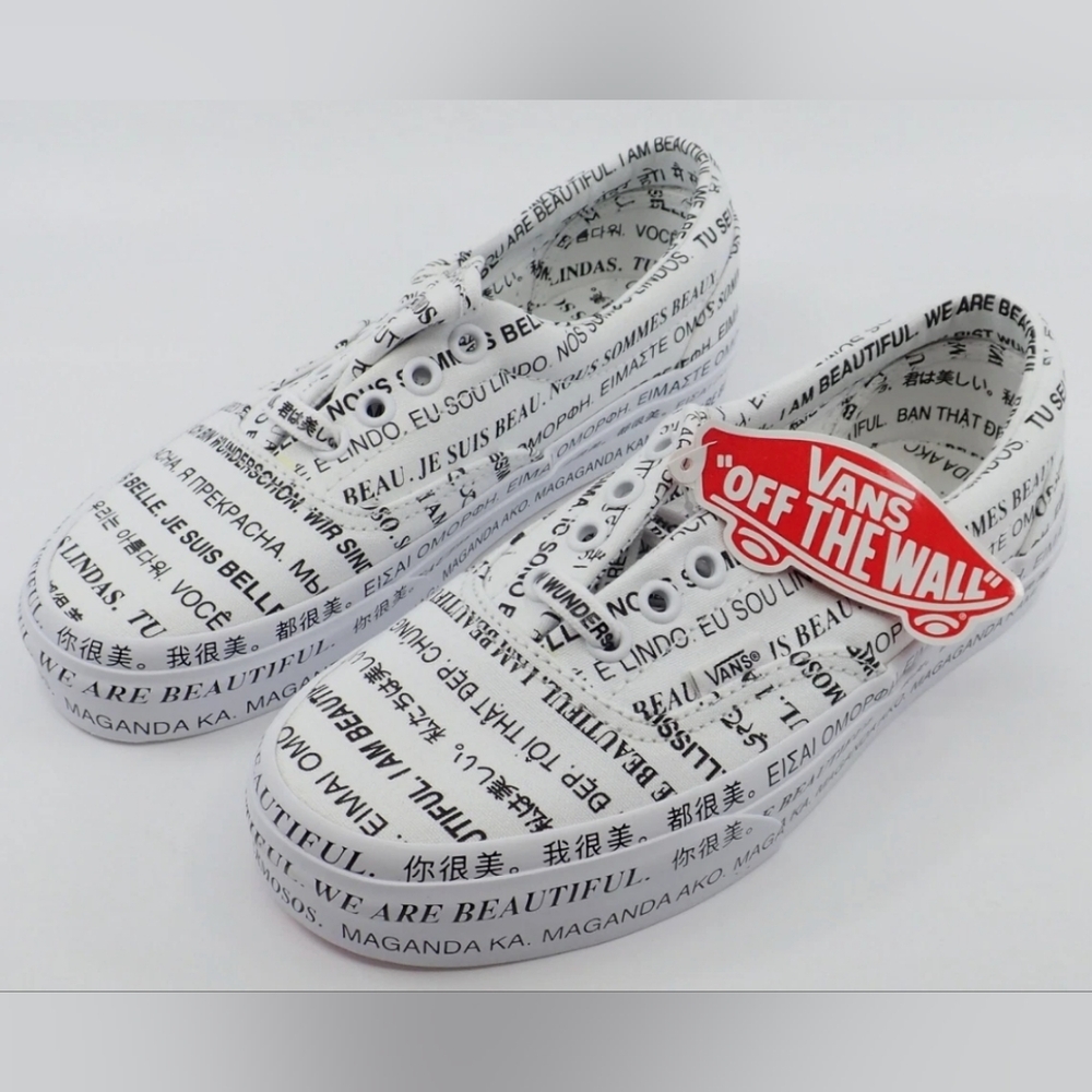 Vans Era 'We Are Beautiful - White' Sneakers Size M9.5 W11 NWT MSRP $75 - Picture 4 of 9
